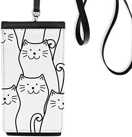 Прашка мачка заштити животински миленичиња lубовник телефонски паричник чанта што виси мобилна торбичка црн џеб