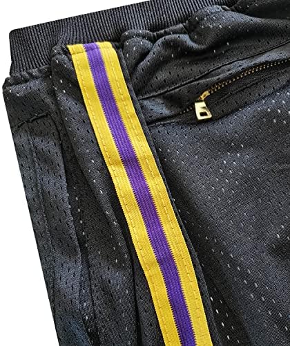 KSSXEDC кошаркарски спортски шорцеви навивачи Брза суво решетка извезена со џебови за мажи жени
