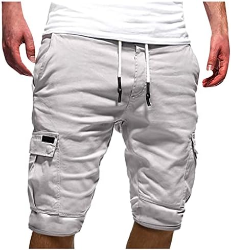 Машки карго шорцеви, машко летно секојдневно случајно на отворено, обични џебови со џебови, спортови алатки за панталони со панталони