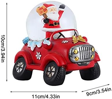 Музички кутии за Божиќни глобуси на Хукаи, музички снежен глобус украс за роденденски подароци Декор (боја: бело-диносаурус doodle4, големина