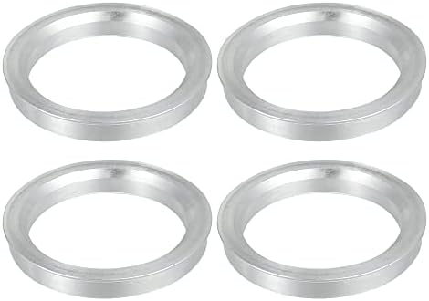 Acropix 71,6 mm до 57,1 mm Универзален центар за центрични прстени Сребрен тон - пакет од 4