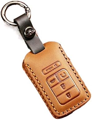 Нови 5 Копчиња Кожен Капак За Клучеви За Автомобил За Далечинско Куќиште За Хонда Граѓански Договор ЦР-V HR - V Пилот Одговара