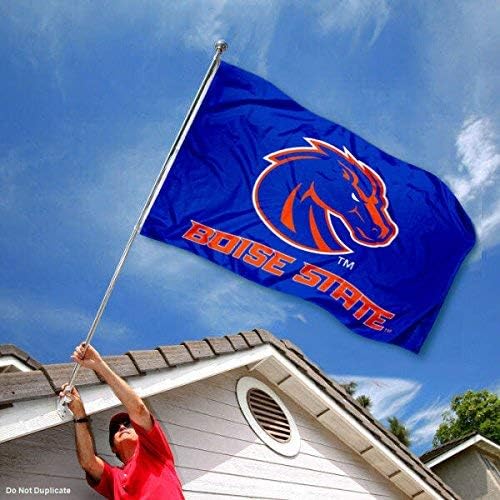 Boise State Broncos Сино знаме и сет на знамето на САД 3x5