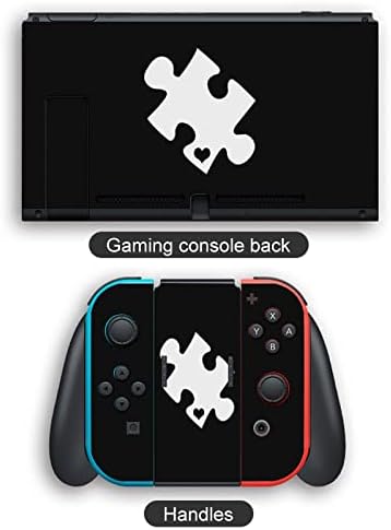 Загатка за сложувалка на свеста за аутизам, заштитен налепници за налепници на кожата на налепници на кожата Комплетна завиткана компатибилна за Nintendo Switch за Switch