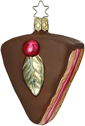 Inge-glas чоколадна торта 10085S021 IGM Германски стаклен Божиќен украс