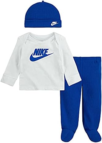 Nike Baby Girl Futura кошула, стапала Пант и сет на капаче од 3 парчиња