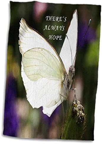 3drose florene Nature - мека бела пеперутка со порака - крпи