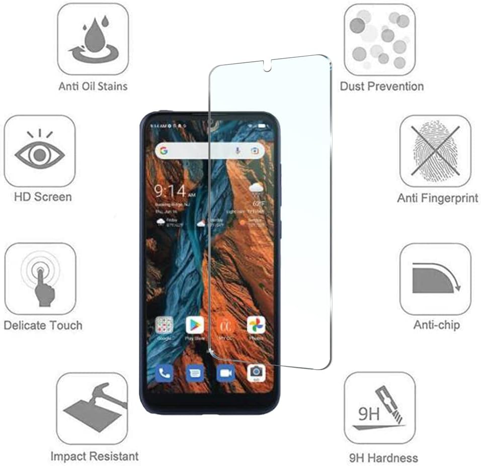 [4-Пакет ] Covth За Потрошувачки Мобилен Верв Поврзете Стаклен Екран Заштитник Калено, 9h Цврстина Ултра Јасно Стакло Flim анти-отпечаток од прст