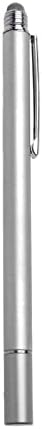 Пенкало за пенкало во Boxwave Compational со Doogee S35 - капацитивен стилус на Dualtip, врвот на влакната на врвот на врвот на врвот капацитивно стилус пенкало за Doogee S35 - Метално сре?