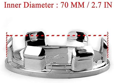 4 Пакет 75мм Тркала Центар Капи ЗА Оз Трки Фалсификувани Superforgiata 19 20 Тркала, Хром од 75мм ID 70мм Раб Центар Hubcaps