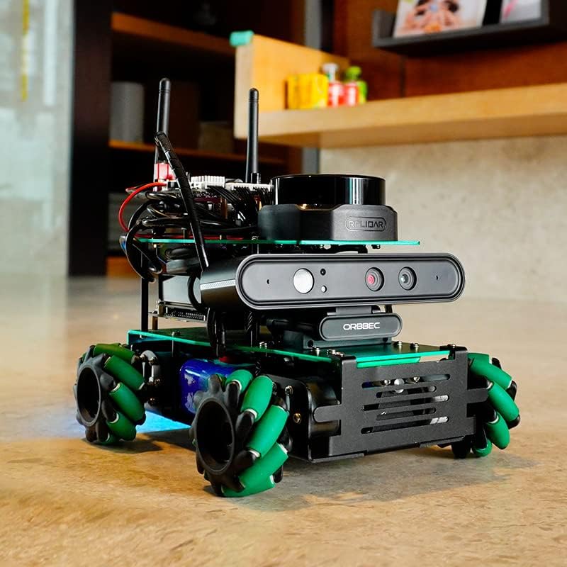 Rapberry Pi 4B Ros Robot Lidar Mapping Deabigation Deapth Image 3D анализа Меканум тркало Python Програмирање Научете истражувајте роботски