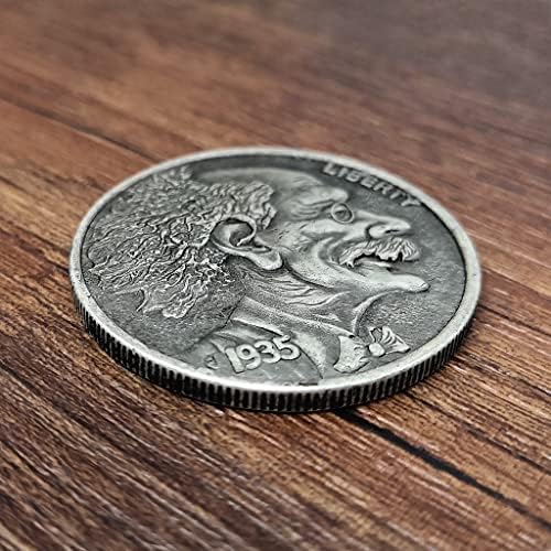 1935 Доктор Чуден Оригинален Скитници монета длабоко Резба Скитници Монета 1 Нож Орел Сребрен Долар Играјте Со неа