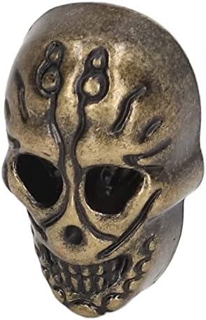 DIY направен череп за ритам, метална череп за цинк легура за кожни занаети