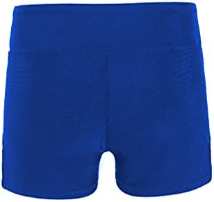 TTAO Kids Girls Solid Color Stersy Strughtring Shart Pants Летни спортски шорцеви за спортска фитнес спортска облека кралска сина