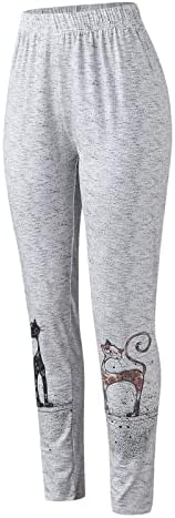 ZDDO женски ацтеки хеланки меки четкани Божиќни глуждови панталони Етнички графички печатени јога панталони погодни за подигање