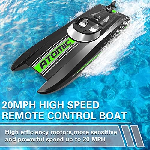Чамци за далечински управувач Volantexrc за базени и езера 20+mph Atomic XS со голема брзина RC брод за деца или возрасни играчки подароци