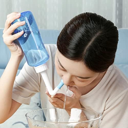 Чистач за миење на носот за плакнење на шише со шише, чистач за чистење на алергија на шишиња со шишиња, чистач на притисок наводнување нети-тенџере