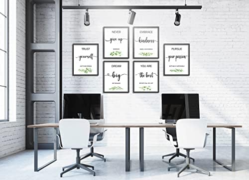 Мотивациска wallидна уметност канцеларија декор, инспиративна wallидна уметност, акварел мудрец зелен принт, бохо мотивациски цитат wallидна уметност, зелени растенија