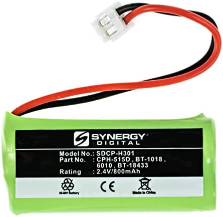 Синергија дигитална батерија без безжични телефони, компатибилна со AT & T SL82618 безжичен телефон, ултра hi-капацитет батерија