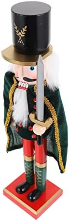 Tofficu 1pc Кејп Оревокршач Пара Меса де е новогодишна фигура војник куклена играчка дрвена дрва украси дома оревчер декор оревчеста