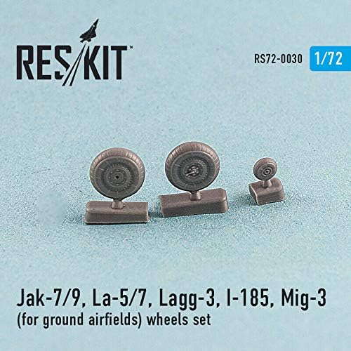 Reskit RS72-0030-1/72-тркала од смола поставени JAK-7/9, LA-5/7, LAGG-3, I-185, MIG-3