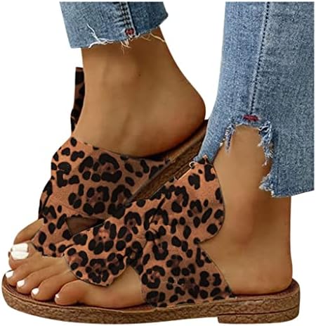 Rbculf женски папучи лето модна удобност рамен нелизгален лак-флип-флоп чевли плажа обичен лизга на слајдови сандали