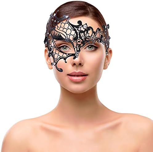 Маскарадна маска Делукс венецијанска реална силиконска половина маска за лице за играње улоги