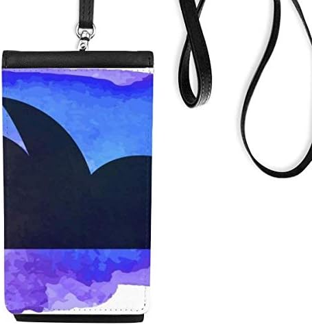 Австралија Сиднеј Оперска куќа Преглед на телефонски паричник чанта што виси мобилна торбичка црн џеб