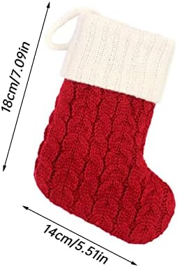 SEPPR 2022 Персонализирани божиќни чорапи торби за приврзоци за приврзоци големо извезено писмо плетено Божиќно порибување за украси