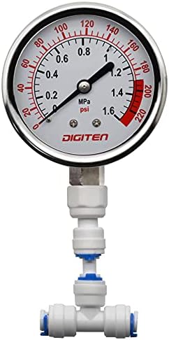 Мерач на мерач на притисок на водата Дигитен 0-1.6MPa 0-220psi 1/4 F Систем за обратна осмоза пумпа¡