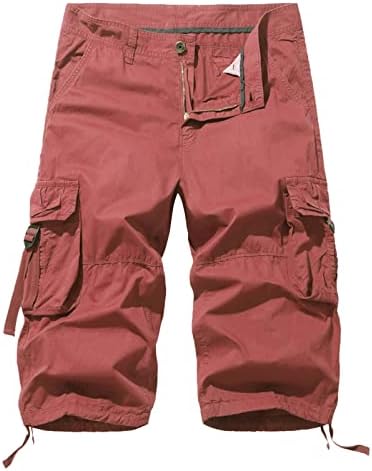 Мажи карго панталони кратки четири сезони мажи плус големина панталони модни повеќебојни обични комбинезони. Машки панталони