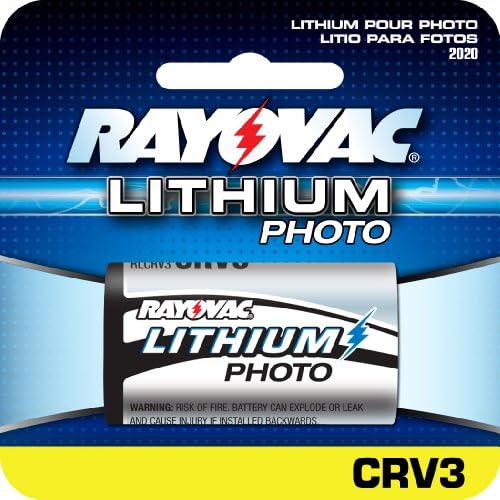 Дигитална батерија на батеријата на литиум Rayovac Lithium CRV3 големина