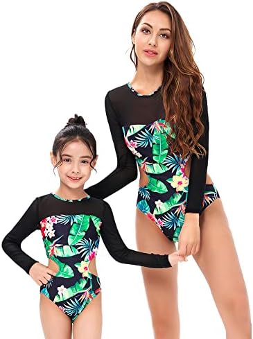 Костум за пливање жени Девојки девојчиња костими за капење Мајка и ќерка што одговараат