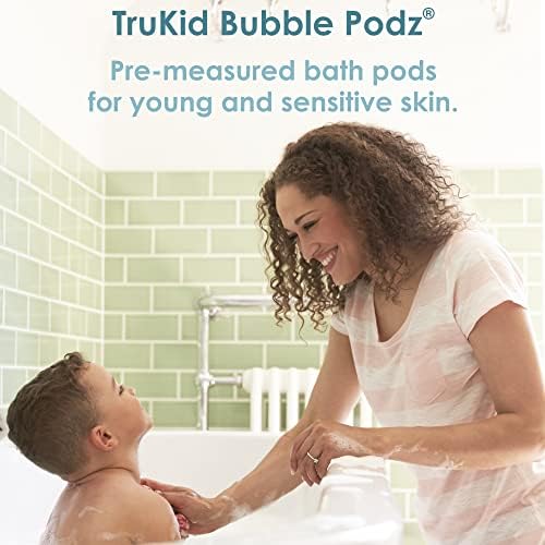 Трукиден меур под -меур бања пакет за бебе и деца, нежна освежувачка бања бомба за чувствителна кожа, pH рамнотежа 7 за чувствителност