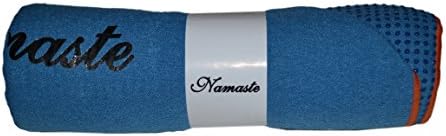 Namaste Skidless Premium Premium Mat-големина јога пешкир со не лизгачки зафат; вежба, фитнес, пилатес и опрема за јога