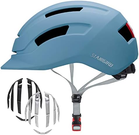 Шлемови за урбан велосипед за возрасни - прилагодлив систем за вклопување и интегрирана светлина за жени жени