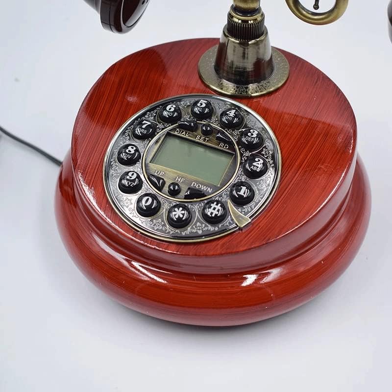 N/A антички фиксна фиксна телефонска смола Фиксна дигитална ретро телефонска копче бирање гроздобер декоративни телефони за домашно