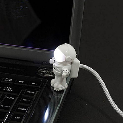 Шопинг Мека - Флексибилен вселенски астронаут USB мини LED бела ноќна светло светло за компјутер