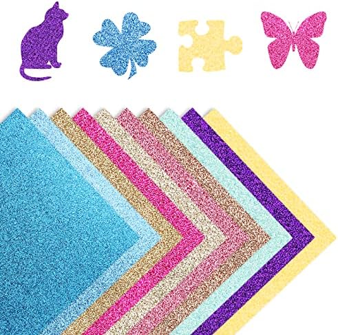 Пенкил песочен сјај картонски хартија 250GSM A4 големина, 20 листови 10 бои разновидни за уметнички занаети