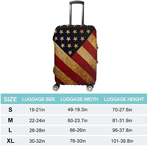 Гроздобер знаме на САД Смешно патнички багаж за покритие еластичен заштитен багаж за миење садови за миење садови