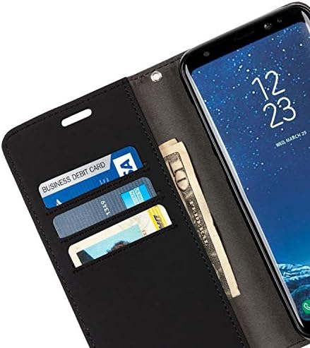 Safesleve EMF Заштита Анти Зрачење Samsung Галакси Случај: Galaxy S9 Рфид Картичка Држач Блокирање Паричник, Прилагодливи Стојат Мобилен Телефон