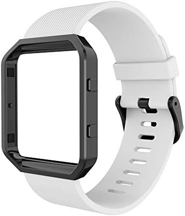 Simpeak Sport Band компатибилен со Fitbit Blaze Smartwatch Sports Fitness, силиконски рачен опсег со замена на рамки за месо