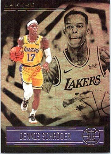2020-21 Илузии на Панини 57 Денис Шродер Лос Анџелес Лејкерс НБА кошаркарска трговска картичка