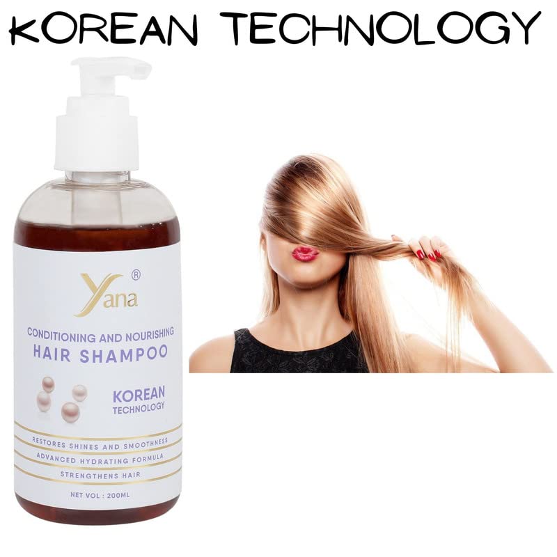 Јана шампон за коса со корејска технологија природен шампон за мажи за раст на косата