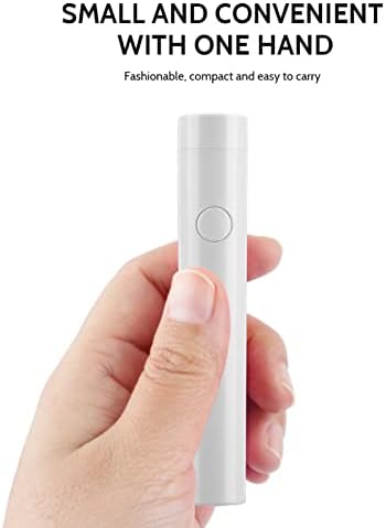 Пенка за ламба за нокти на Agatige Mini UV, преносен маникир фототерапија УВ -фен за фен за нокти светло бел единечен маникир за маникир за прсти