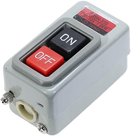 Прекинувач за напојување на копчето SJSW Push Three Fase Control Control Switch AC 380V 10A 3P 1,5kW TBSN-310