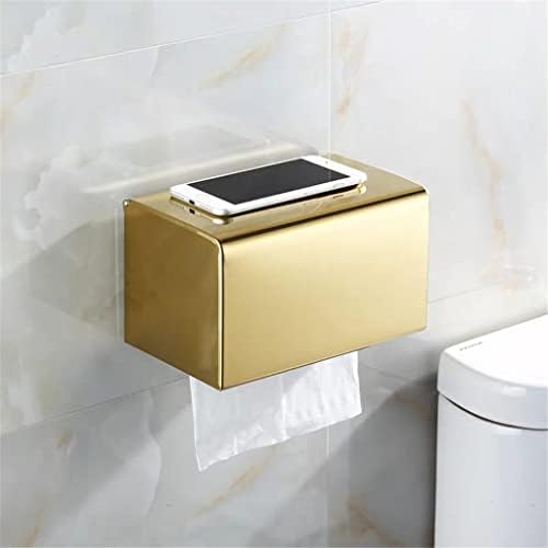 ZLXDP држач за тоалети за тоалети за бања, ролна хартија за мобилни телефони, држач за хартија за хартија, кутија за тоалетно ткиво