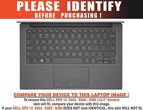 Декларус - Заштитна декларација за Dell XPS 13 9343 9350 9360 лаптоп темно сива текстура четкана алуминиумска кожа кожи Деклас