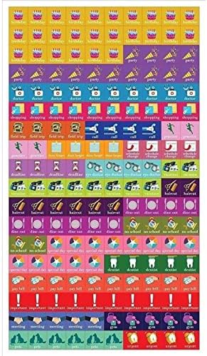 2023 Квадратен Ѕиден Календар, Бонсаи, 16-Месечна Цветна Тема со 180 Налепници За Потсетување