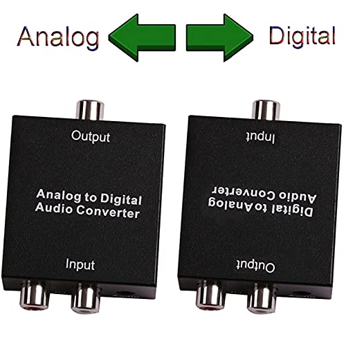 Конектори Дигитални До Аналогни Аудио Конвертор DAC 3.5 MM Приклучок 2For RCA Засилувач Декодер Оптички Влакна Коаксијален